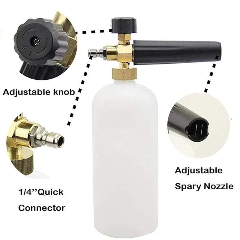 Pressure Washer Spray Gun with Foam Bottle