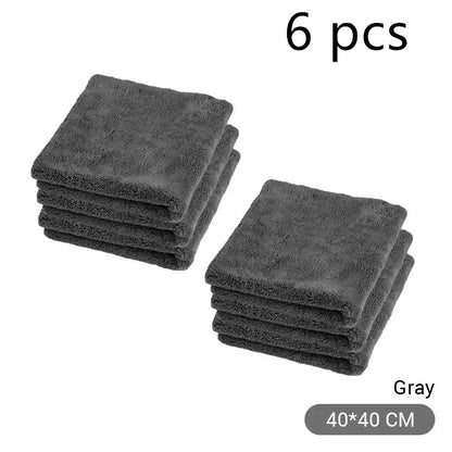 6-Piece Microfiber Cleaning Towel Set