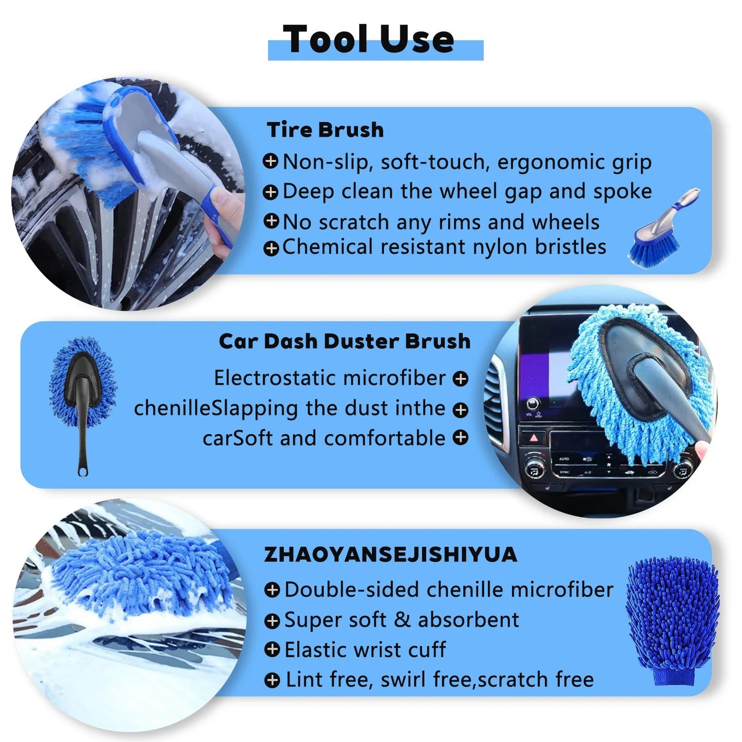 26-teiliges Autopflege-Set